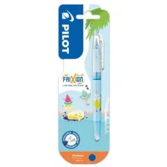 PILOT BLISTER FRIXION BALL FANCY POOL PARTY 26 BUBBLE TEA SOFT BLUE BODY R.BALL 0.7MM BLUE INK