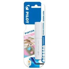 PILOT BLISTER PINTOR MARKER BROAD TIP WHITE