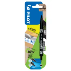 PILOT BLISTER TWIN MARKER EXTRA FINE / FINE TIP BLACK