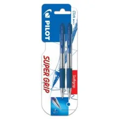 PILOT BLISTER 2 SUPER GRIP 0.7 BLUE