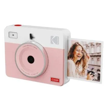 Kodak Mini Shot 3 Retro Pink -Instant Camera & Photo Printer (7.6 x 7.6 cm) iOS & Android BT + 8 She — image 1