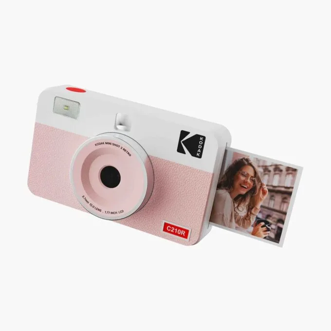 Kodak Mini Shot 2 Retro Pink -Instant Camera & Photo Printer (5.3 x 8.6 cm), iOS & Android BT + 8 Sh — image 2