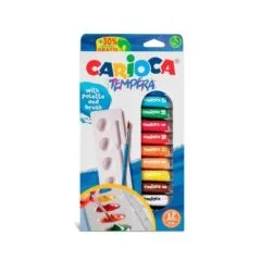 CARIOCA TEMPERA 10ML 12 COLOURS ASSORTED BOX