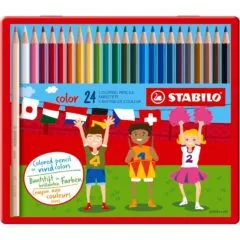 STABILO COLOR METAL BOX OF 24 PCS