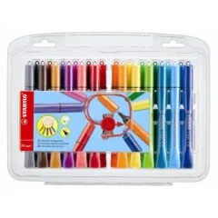 STABILO 24 CAPPI FIBRE-TIP PENS WITH CAP RING