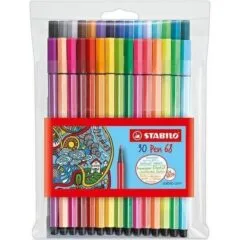 STABILO PEN 68 30 PIECES WALLET (24+6 NEON)