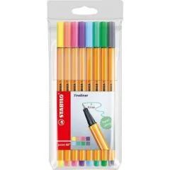 STABILO POINT 88 PASTEL COLORS WALLET OF 8 PCS