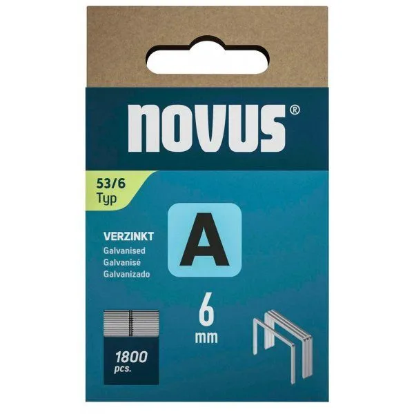 NOVUS STAPLES 53/6 1800 PCS BOX — image 1