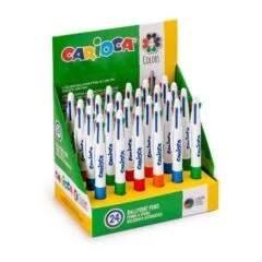 CARIOCA 4 COLORS PEN DISPLAY 24 PCS