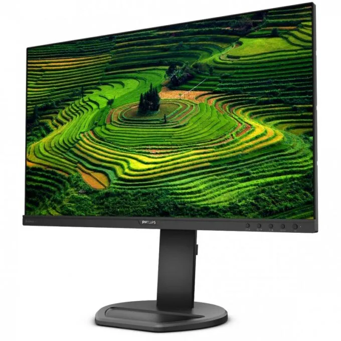 Philips 241B8QJEB - 23.8-inch IPS Full HD 1920x1080 75Hz Monitor with Speakers, USB Hub, VGA/DVI-D/HDMI/DP, Height/Tilt/Swivel/Pivot Adjustable - 250 cd/m2, 5ms, 3-Year Warranty — image 3