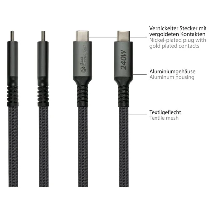 Alcasa 2240-CCT005A USB cable — image 3
