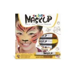 CARIOCA MASK UP ANIMALS FACE PAINT BOX OF 3 PCS