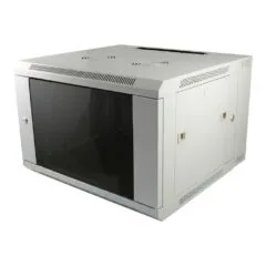 ALLNET network cabinet 19" 6HE 1-part T450mm light gray disassembled (flat pack) SMA series