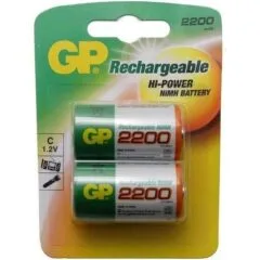 GP C BATTERIES 2200 MAH 2 PCS BLISTER