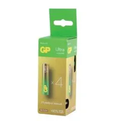 GP AAA ALKALINE BATTERIES 4 PCS - 10 BLISTER PACK