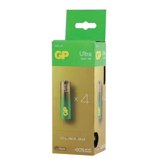 GP AA ALKALINE BATTERIES 4 PCS - 10 BLISTER PACK — image 1