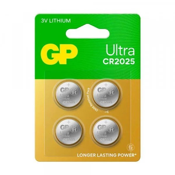 GP LITHIUM CELL 3V 160 mAh CR2025 4 PCS BLISTER — image 1