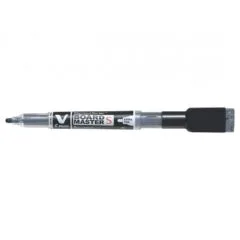 PILOT V-BOARD MASTER S MARKER WITH ERASER - BEGREEN ULTRA FINE TIP BLACK