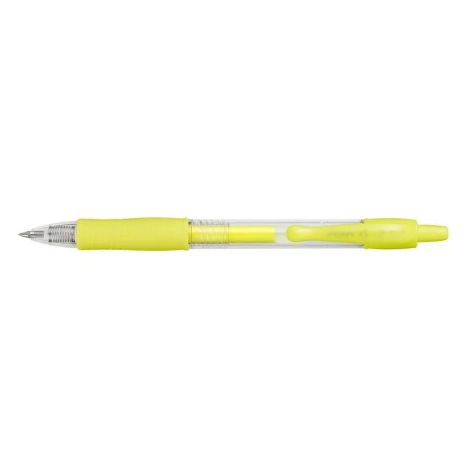 PILOT G-2 - GEL INK ROLLER - NEON YELLOW - MEDIUM TIP (0.7MM) — image 1