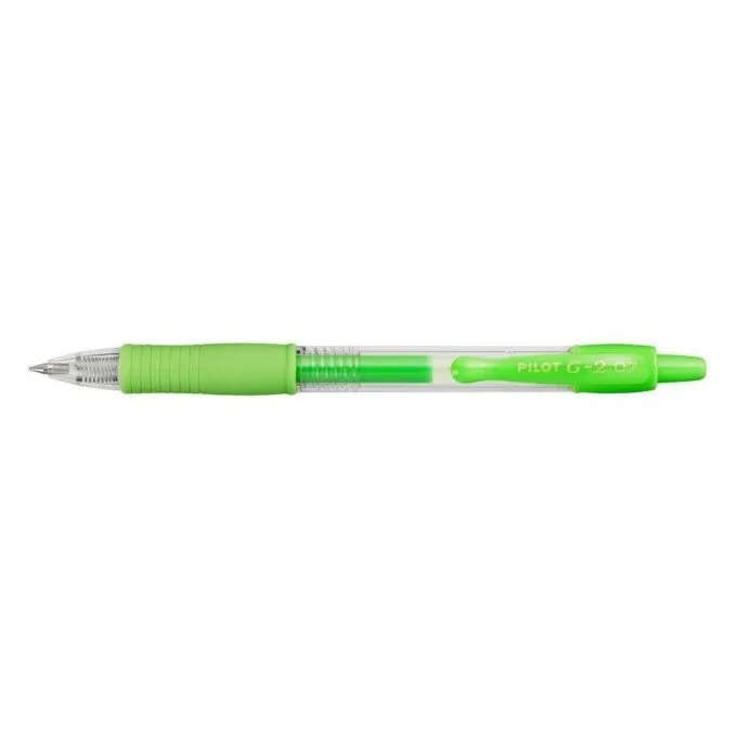 PILOT G-2 - GEL INK ROLLER - NEON GREEN - MEDIUM TIP (0.7MM) — image 1