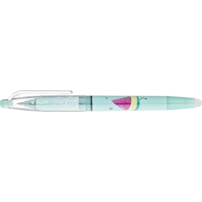 PILOT FRIXION BALL FANCY POOL PARTY 26 WATERMELON SOFT GREEN BODY - GEL INK ROLLER - BLACK INK - MEDIUM TIP (0.7MM) — image 1