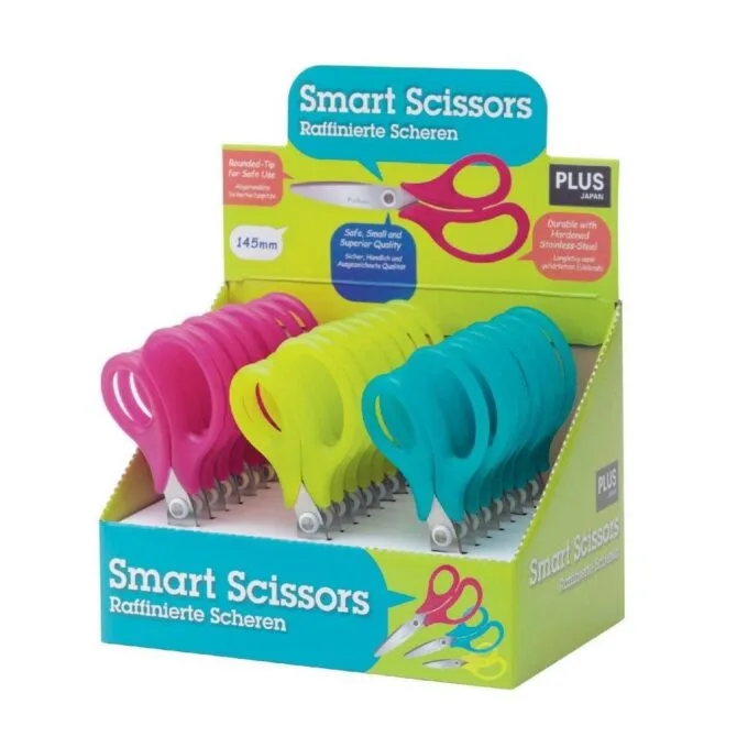 PLUS SOFT GRIP SCISSORS 145MM 24 PCS BOX 34567 — image 1