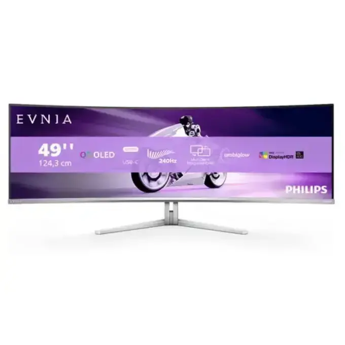 Philips Evnia 49M2C8900/27 49-inch QD-OLED Curved Gaming Monitor – 5120×¹⁴⁴⁰, 240Hz, 0.03ms, White — image 2