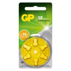 GP 1.4V HEARING AID ZINC AIR BATTERY 6 PCS BLISTER (PR70)