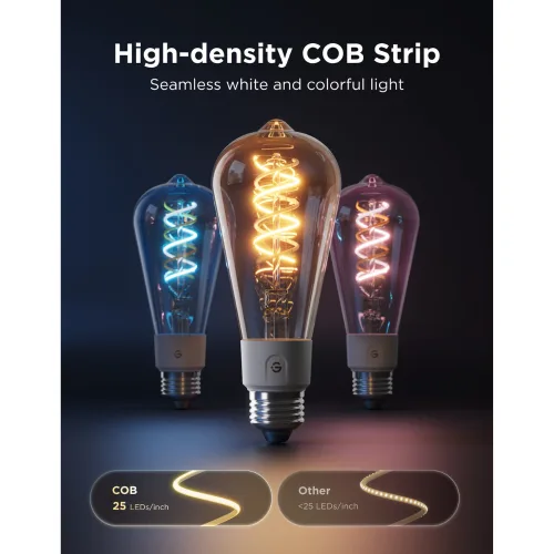 Govee Bulb Ceiling E27 Edison G80 Smart LED 500 Lumens Vintage Bulb R14C1CC1 — image 3