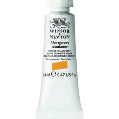 W&N DESIGNERS GOUACHE 14ML TBE NAPLES YELLOW DEEP
