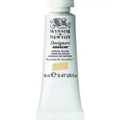 W&N DESIGNERS GOUACHE 14ML TBE NAPLES YELLOW
