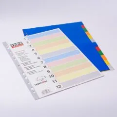 TYPOTRUST A4 PLASTIC 0.13mm DIVIDER 1-12 COLOURS