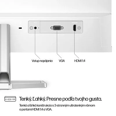 HP Series 5 23.8-inch FHD White Monitor - 524sw 94C21E9 — image 5