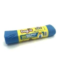 BAGIT BLUE MEDIUM BAGS 460+80+80X280MM 100 PCS ROLL