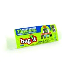 BAGIT PMD DRAWTAPE BAGS CLEAR 750X800MM+50MM 20PCS/ROLL