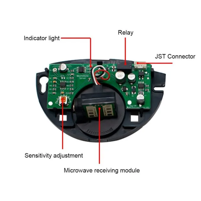 Zudsec Access Control Microwave Sensor Metal Suitable For Automatic Door,Electric Sliding Door,Automatic Swing-Push Arm — image 6