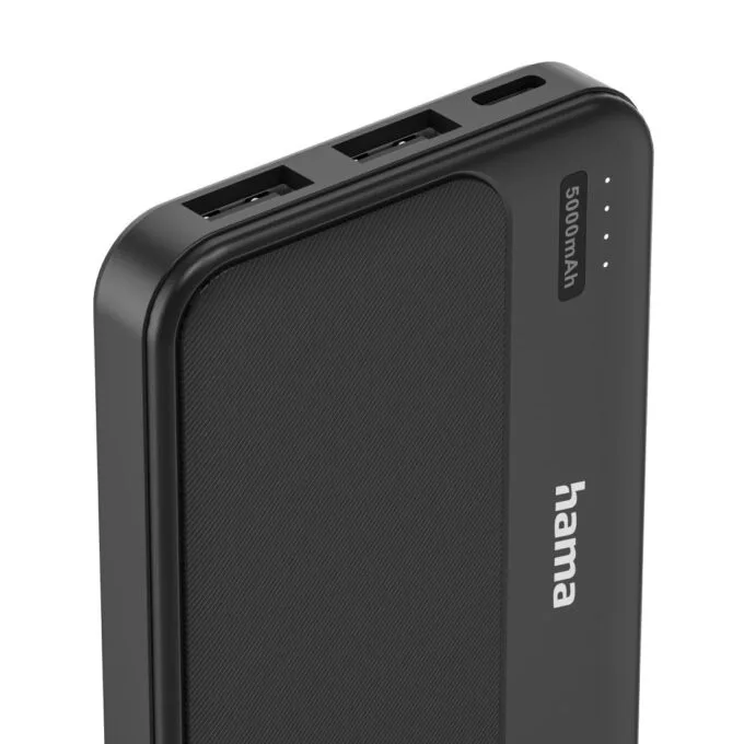 Hama Power Pack Pocket 5 5000 mAh 2X USB-A anthracite — image 4