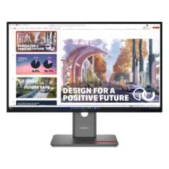 Lenovo ThinkVision P27QD-40 27-inch QHD IPS Monitor – 120Hz, 4ms, 350 nits, USB-C 140W Docking, HDMI 2.1, DP 1.4, Ethernet, VESA 100x100