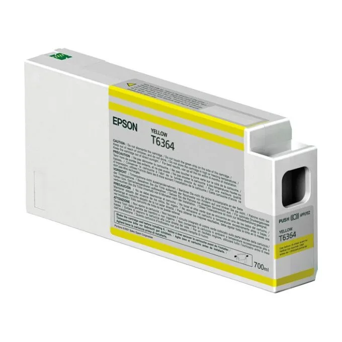 Epson Singlepack Yellow T636400 UltraChrome HDR 700 ml ink cartridge — image 1