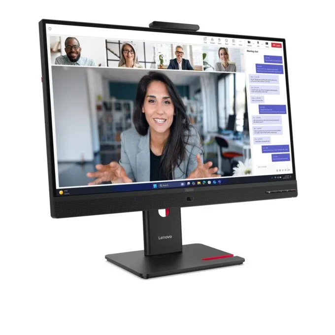 Lenovo ThinkVision T27QD-4v - 27-inch QHD IPS Business Monitor with Webcam, Speakers, USB-C 100W PD, HDMI 2.1, DP 1.4, Ethernet - 64B8UAT1EU — image 4