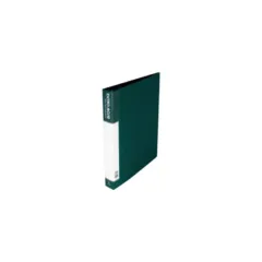 DATA BASE A4 CLEAR BOOK 20 POCKETS GREEN