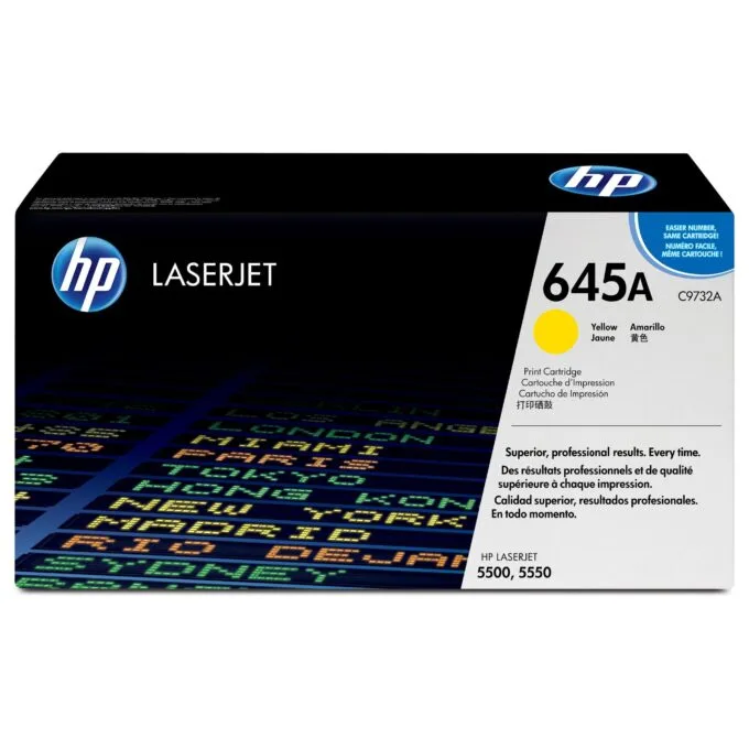 HP 645A Yellow Original LaserJet toner cartridge — image 1