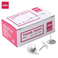 DELI THUMB TACKS 10MM BOX