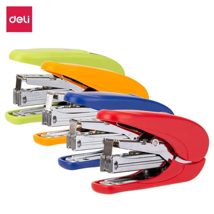 DELI EFFORTLESS STAPLER 15 SHEETS NO.10 ASSORTED — image 1