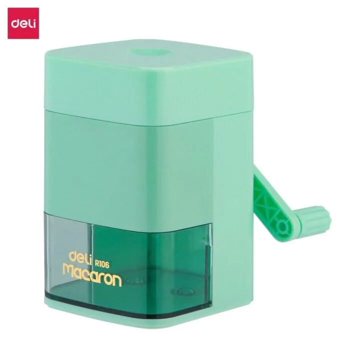 DELI MACARON MECANICAL ROTARY PENCIL SHARPENER ASSORTED — image 1