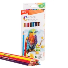 DELI COLOUR EMOTION PENCIL BOX 12PCS