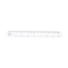 DELI PS RULER EASY-GRAB 20CM TRANSPARENT