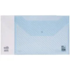 DELI FILE BAG SNAP A4 2C TRANSLUCENT