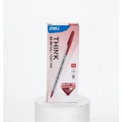 DELI BALL POINT PEN 1.0MM RED