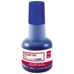 DELI FAST DRY STAMP INK 40ML BLUE